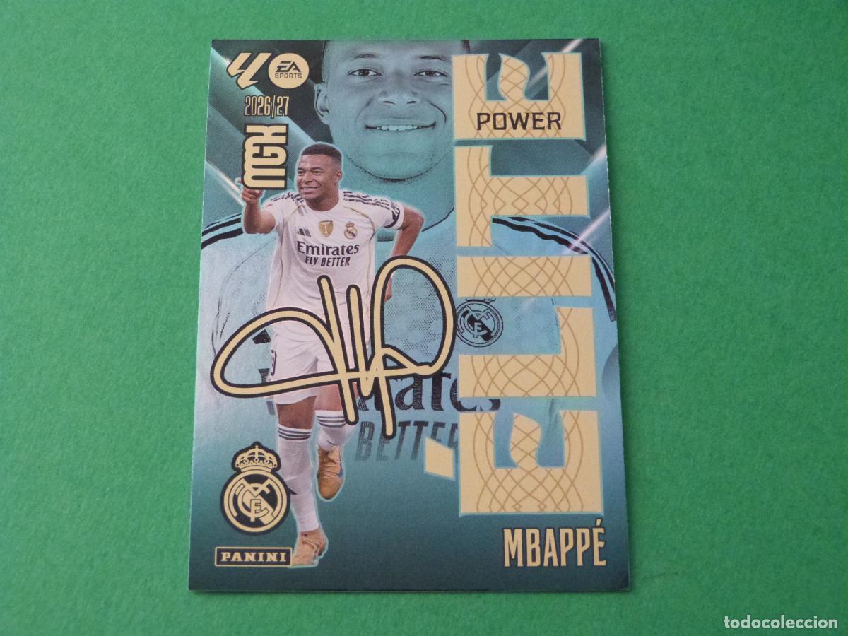 Coleccionismo cromos antiguos: TRADING CARD FUTBOL MBAPP&Eacute; REAL MADRID C.F. N&ordm; 10 P ELITE POWER LIGA MEGACRACKS 2026-2027/26-27
