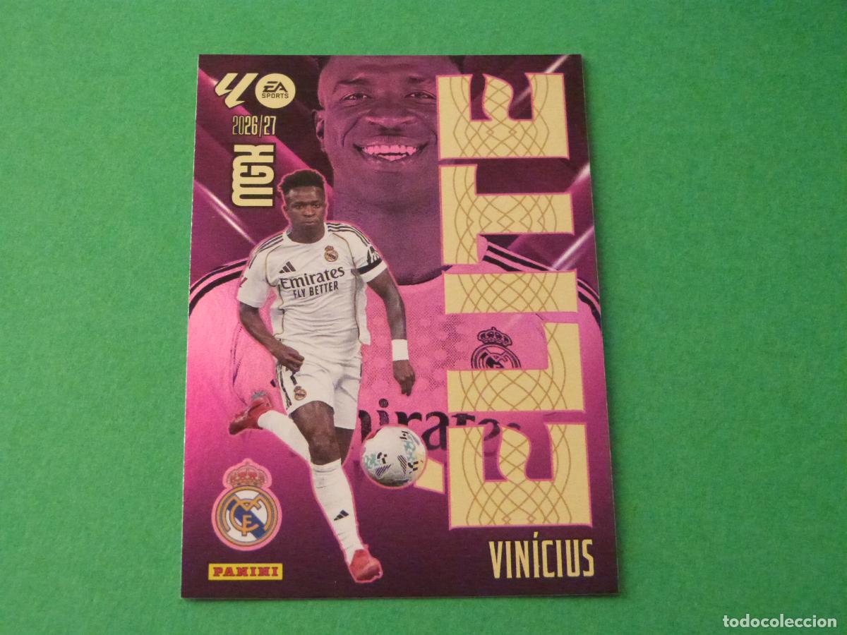 Coleccionismo cromos antiguos: TRADING CARD FUTBOL VINICIUS REAL MADRID C.F. N&ordm; 18 ELITE LIGA MEGACRACKS 2026-2027/26-27