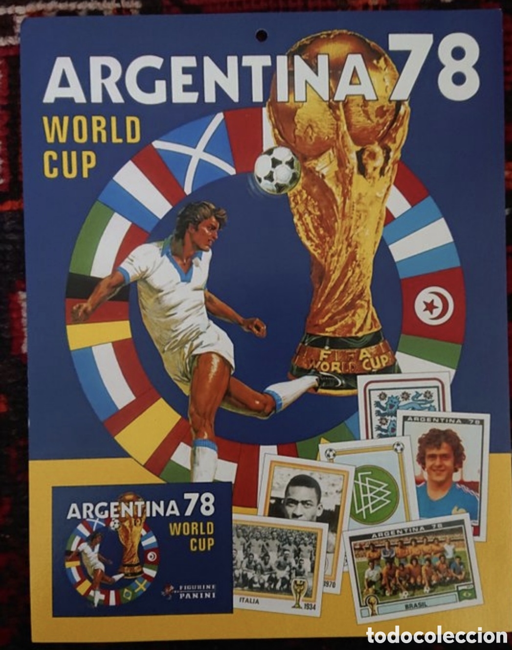 Coleccionismo cromos antiguos: Cartel publicitario Panini Mundial 1978 muy raro