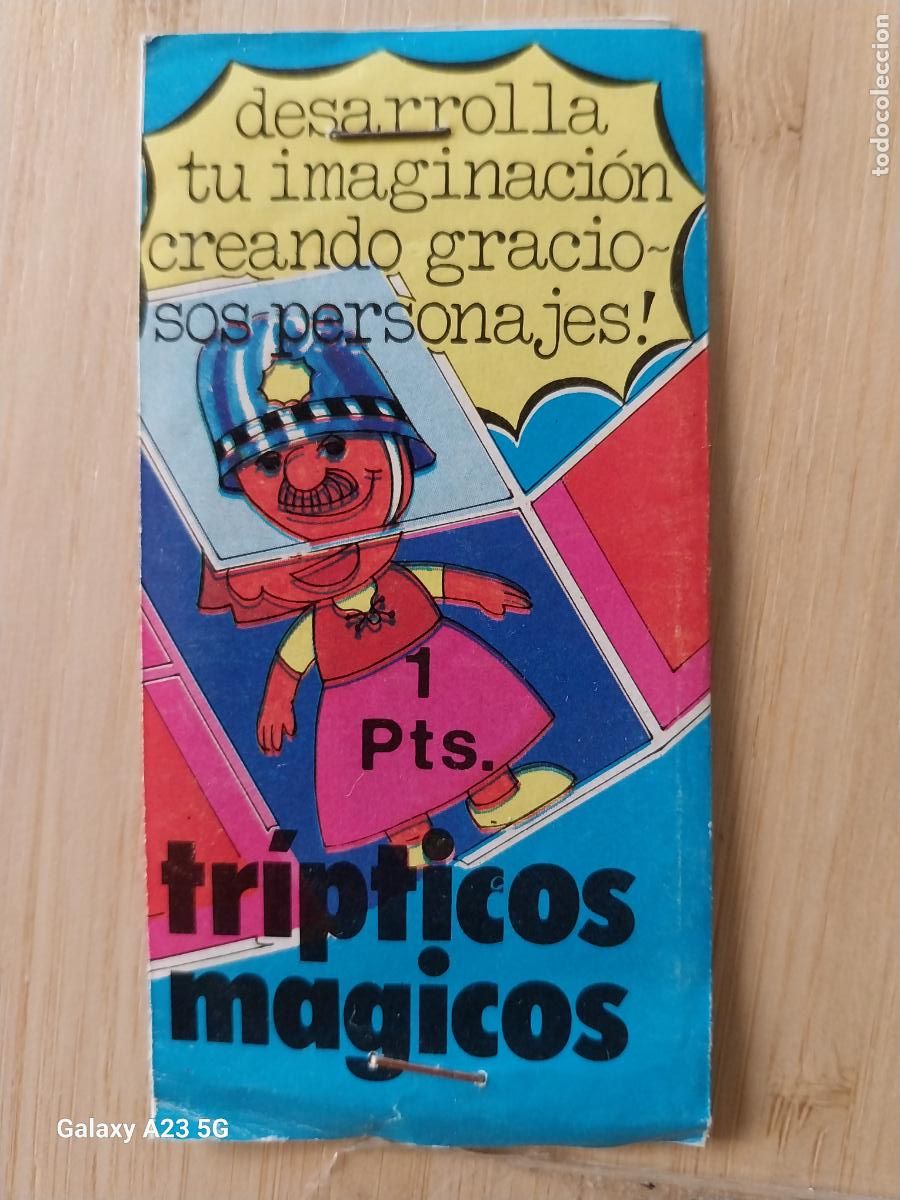 Sammeln alte Sammelbilder: TRIPTICO M&Aacute;GICO SOBRE QUIOSCO A&Ntilde;OS 70 SIN ABRIR NUNCA 9.5X4.8CMS BE