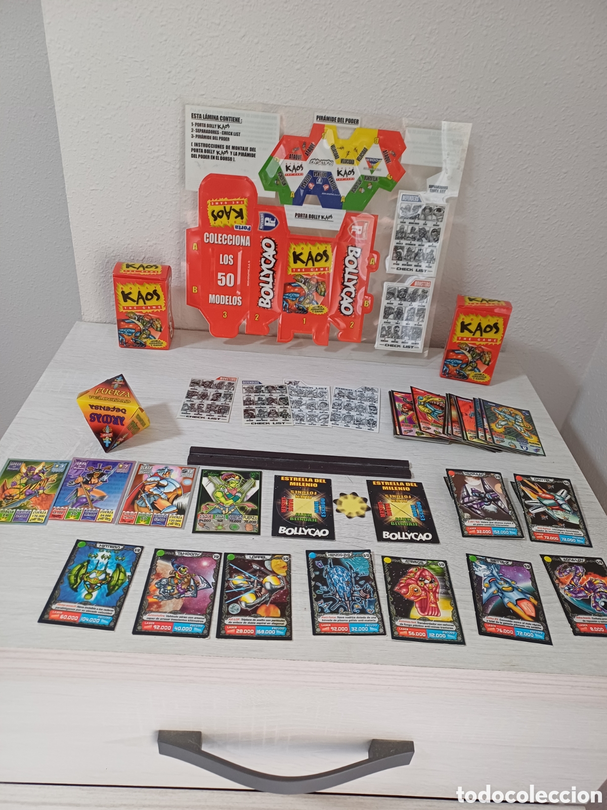 Coleccionismo cromos antiguos: LOTE CROMOS BOLLYCAO Y LAMINA, KAOS,MILENIUM, LEGEND