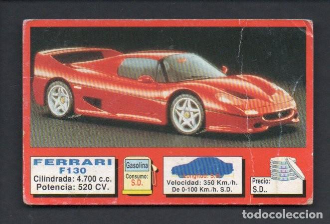 Coleccionismo cromos antiguos: CROMO, COCHE ACTUAL N&ordm; 110 - FERRARI F130, 1994