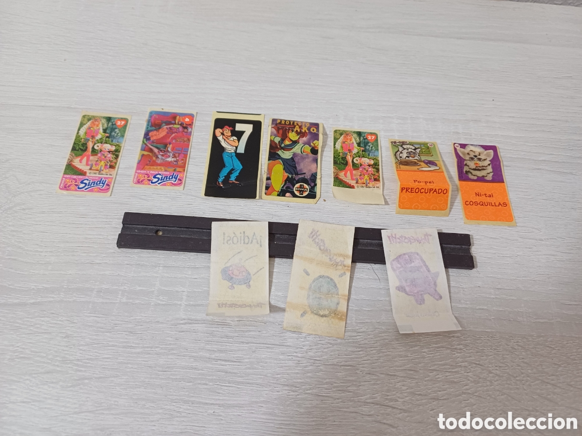 Coleccionismo cromos antiguos: LOTE CROMOS CHICLE, PASTELITOS, SINDY, TAMAGOTCHI...