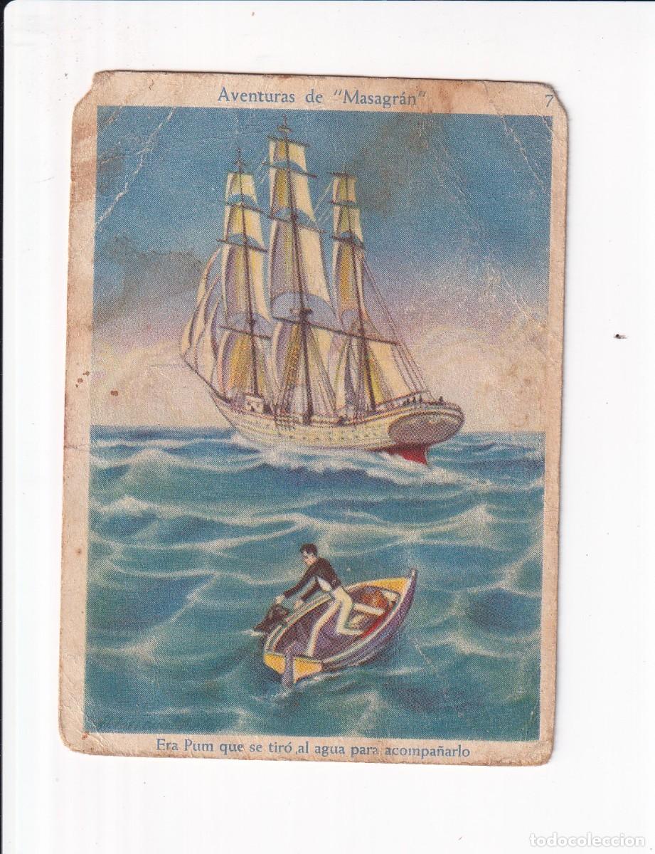 Coleccionismo cromos antiguos: AVENTURAS DE &rdquo;MASAGRAN&rdquo; : NUMERO 7 .- CHOCOLATES AMATLLER
