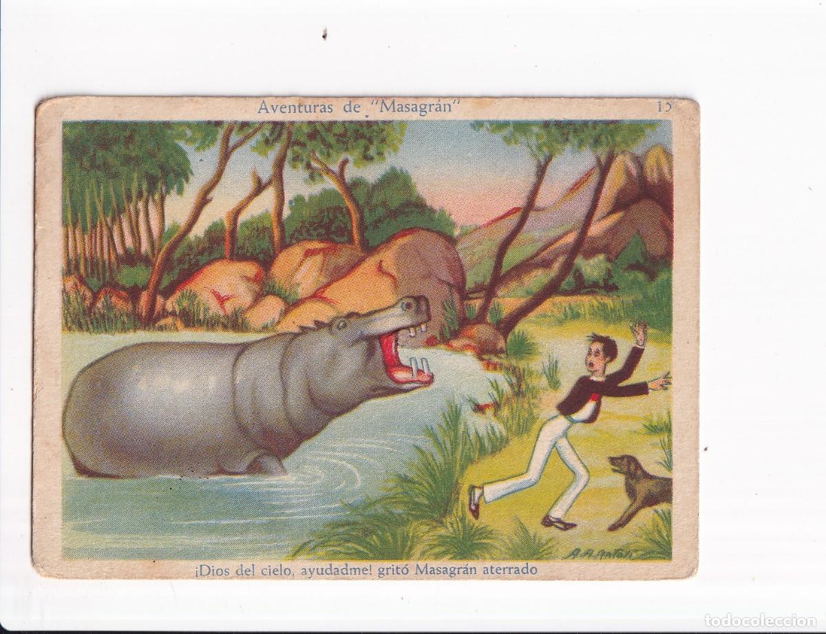 Coleccionismo cromos antiguos: AVENTURAS DE &rdquo;MASAGRAN&rdquo; : NUMERO 15 .- CHOCOLATES AMATLLER