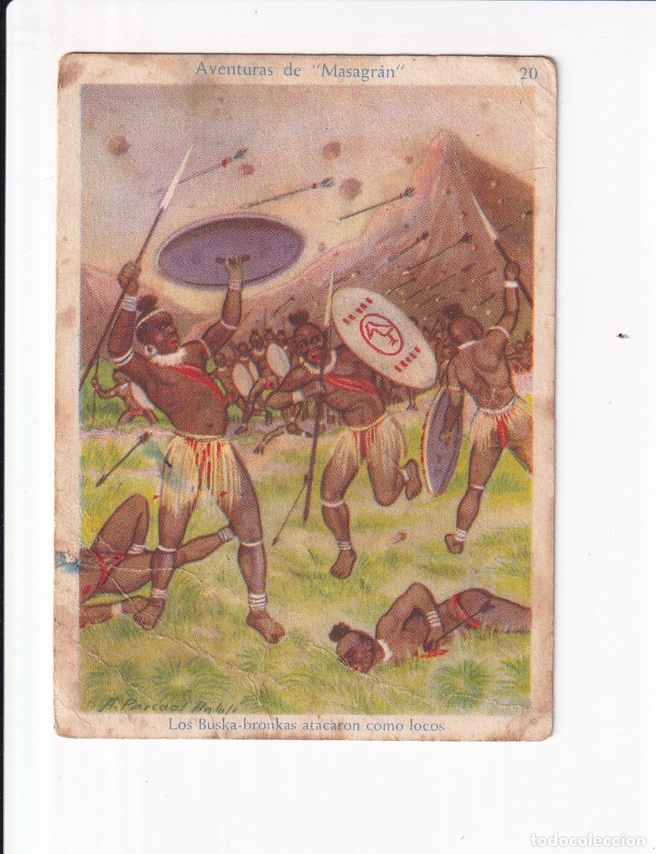 Coleccionismo cromos antiguos: AVENTURAS DE &rdquo;MASAGRAN&rdquo; : NUMERO 20 .- CHOCOLATES AMATLLER