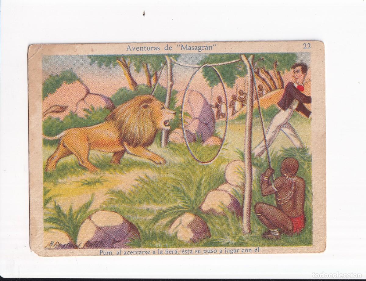 Coleccionismo cromos antiguos: AVENTURAS DE &rdquo;MASAGRAN&rdquo; : NUMERO 22 .- CHOCOLATES AMATLLER