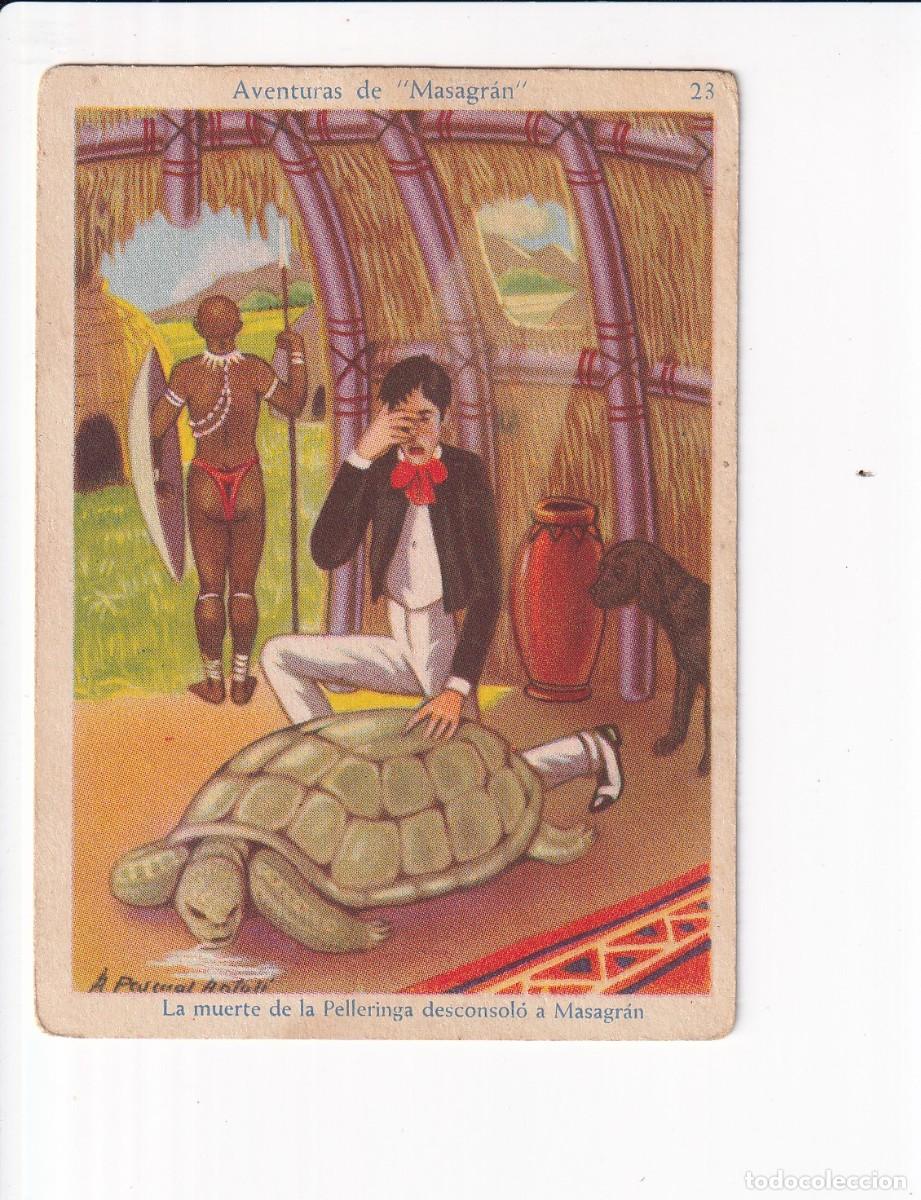 Coleccionismo cromos antiguos: AVENTURAS DE &rdquo;MASAGRAN&rdquo; : NUMERO 23 .- CHOCOLATES AMATLLER