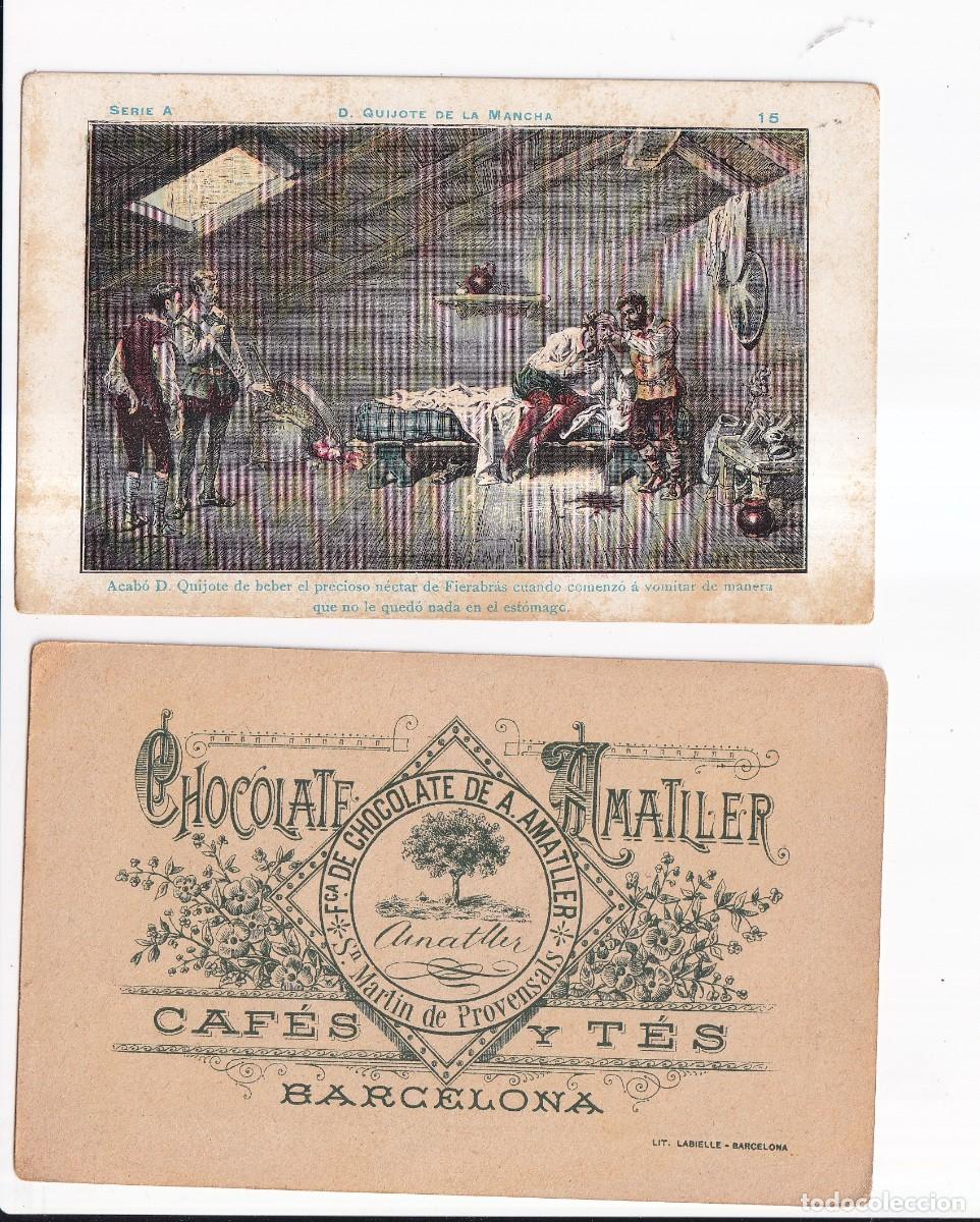 Coleccionismo cromos antiguos: D. QUIJOTE DE LA MANCHA : SERIA A. NUMERO 14 .- CHOCOLATE AMATLLER