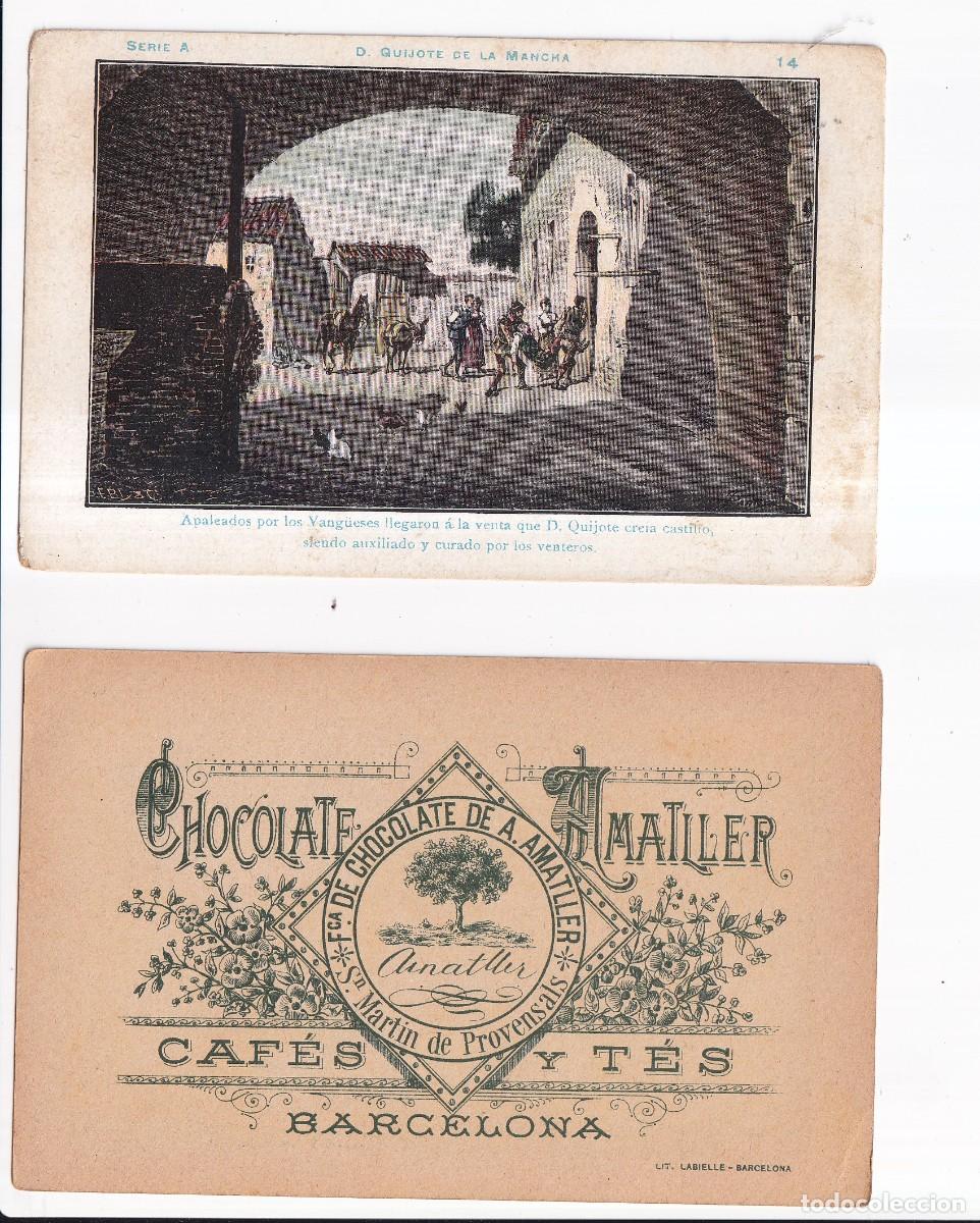 Coleccionismo cromos antiguos: D. QUIJOTE DE LA MANCHA : SERIA A. NUMERO 14 .- CHOCOLATE AMATLLER