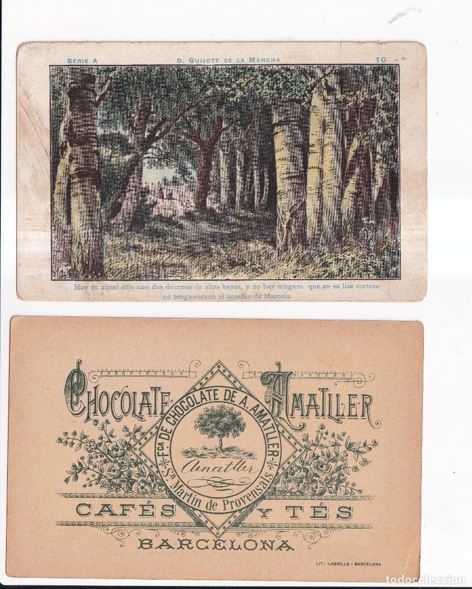 Coleccionismo cromos antiguos: D. QUIJOTE DE LA MANCHA : SERIA A. NUMERO 10 .- CHOCOLATE AMATLLER