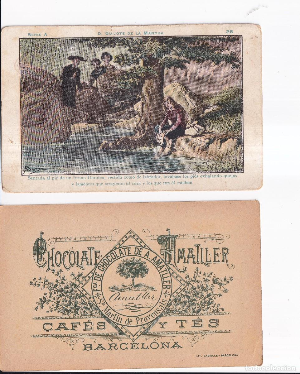 Coleccionismo cromos antiguos: D. QUIJOTE DE LA MANCHA : SERIA A. NUMERO 26 .- CHOCOLATE AMATLLER