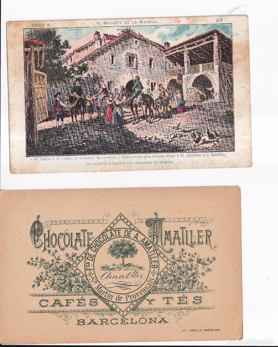 Coleccionismo cromos antiguos: D. QUIJOTE DE LA MANCHA : SERIA A. NUMERO 29 .- CHOCOLATE AMATLLER