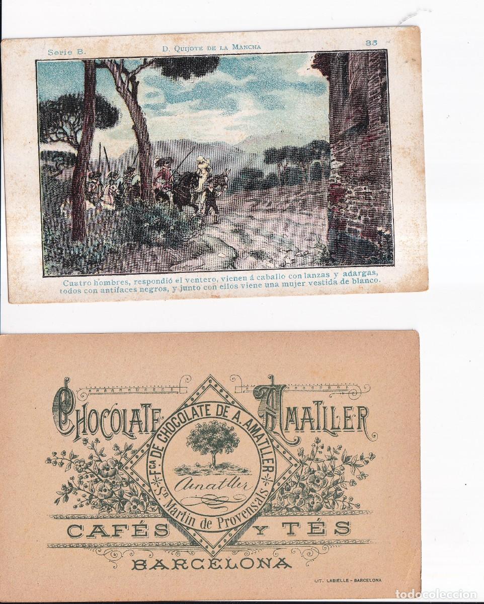 Coleccionismo cromos antiguos: D. QUIJOTE DE LA MANCHA : SERIA B. NUMERO 33 .- CHOCOLATE AMATLLER