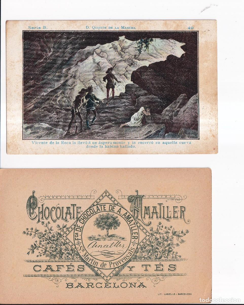 Coleccionismo cromos antiguos: D. QUIJOTE DE LA MANCHA : SERIA B. NUMERO 49 .- CHOCOLATE AMATLLER