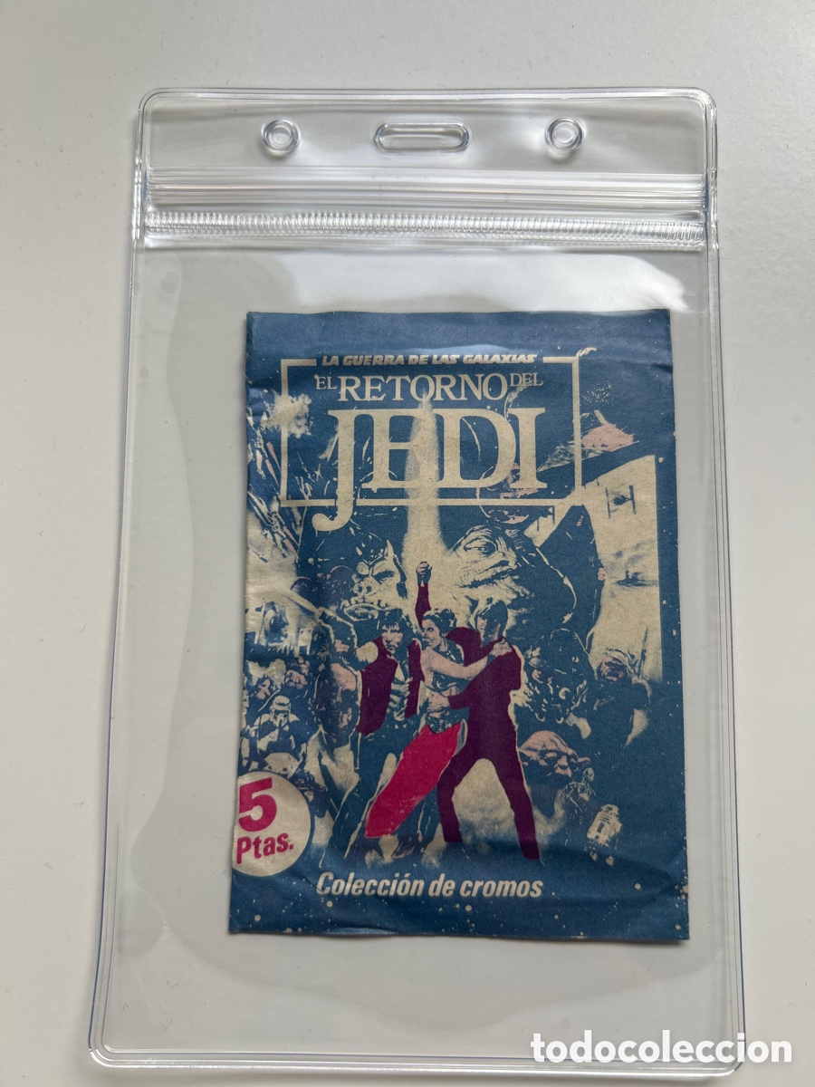 Coleccionismo cromos antiguos: Sobre cromos Star Wars El retorno del Jedi Pacosa 2 sin abrir
