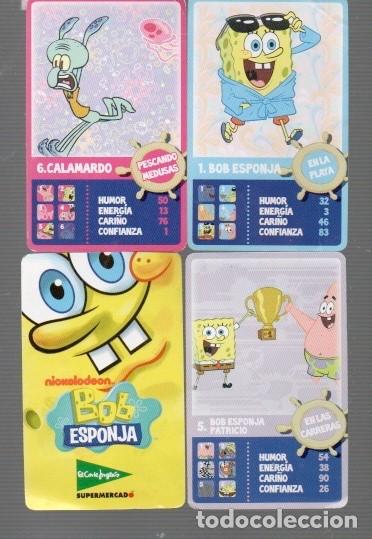 Coleccionismo cromos antiguos: TRES CROMO DE BOB ESPONJA DEL SUPER MERCADO DE CORTE INGL&Eacute;S