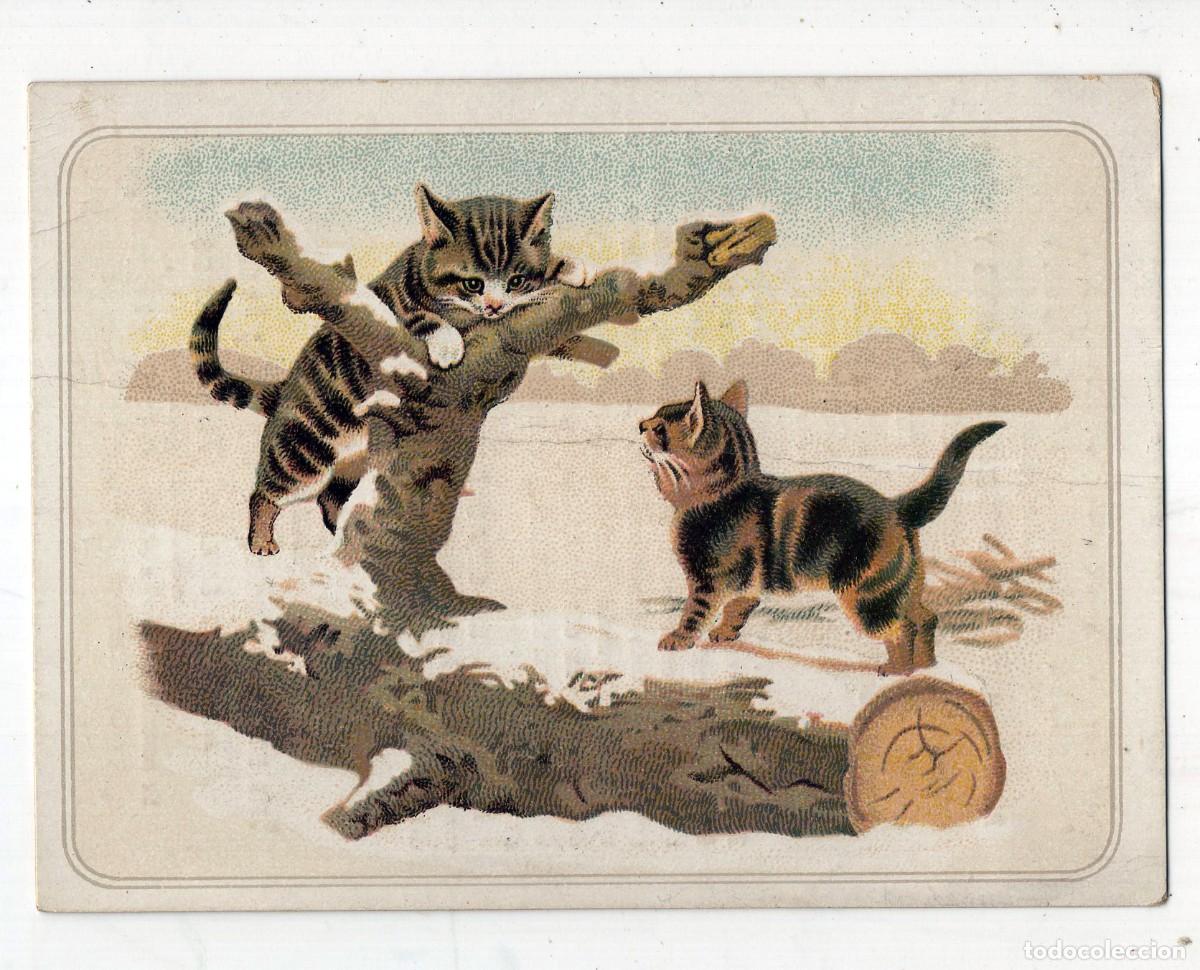 Coleccionismo cromos antiguos: CROMO CON PUBLICIDAD DE LA REVISTA &rdquo;LA EDAD DICHOSA&rdquo;. Tama&ntilde;o 10x7 cm