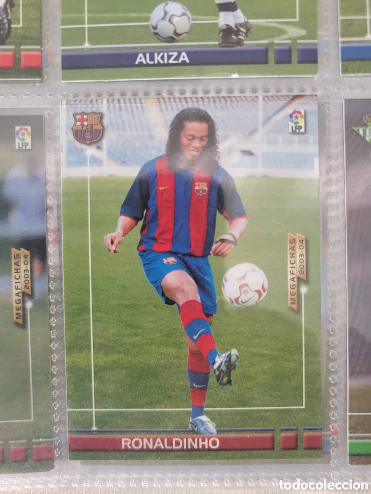 Coleccionismo cromos antiguos: Panini MegaFichas 2003-04 #449 Ronaldinho FC Barcelona Nuevo Fichaje