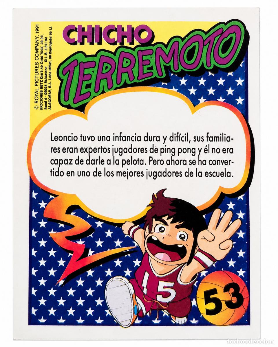 Coleccionismo cromos antiguos: CHICHO TERREMOTO N&ordm; 53 LEONCIO EDICIONES ESTE 1991 - Foto 2