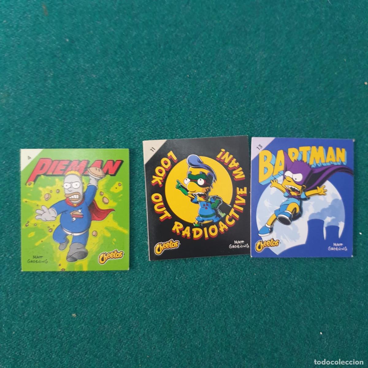 Coleccionismo cromos antiguos: Bartman - The Simpsons - Cheetos 3 CROMOS