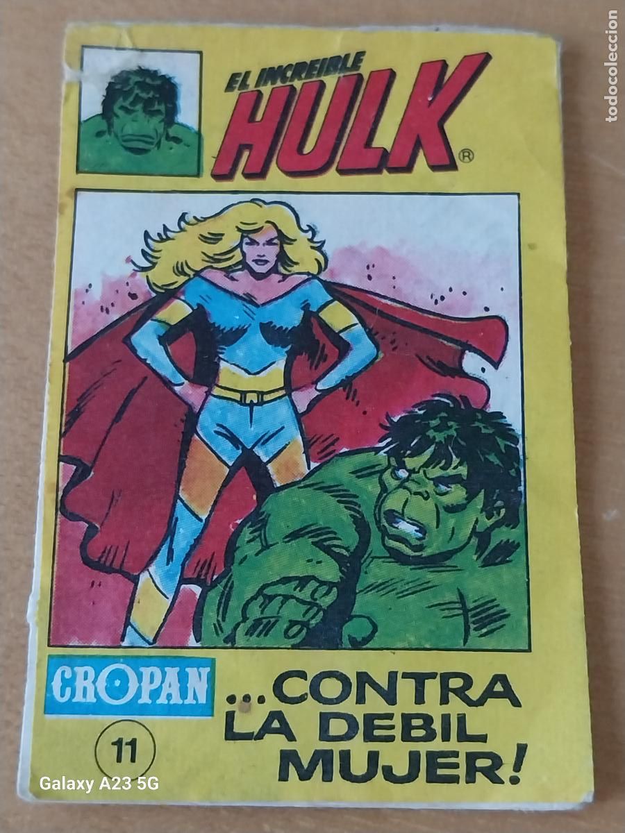 Coleccionismo cromos antiguos: CROPAN HULK LIBRITO COMIC N&ordm; 11 CUATRO HOJAS A&Ntilde;O 1981 6X4CMS ORIGINAL PREMIUM PASTELITOS