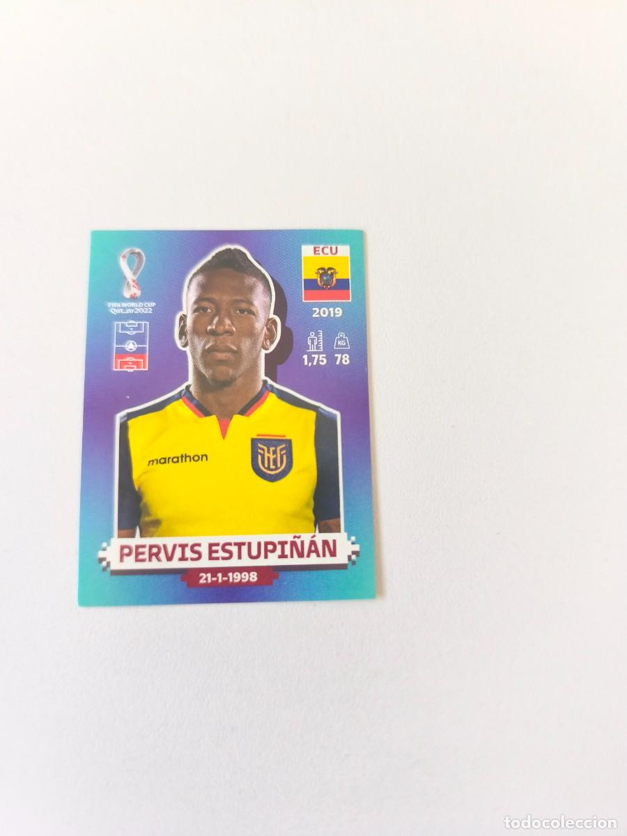 Coleccionismo cromos antiguos: FIFA WORLD CUP QATAR 2022 PANINI PERVIS ESTUPI&Ntilde;AN ECU 7 CRM2