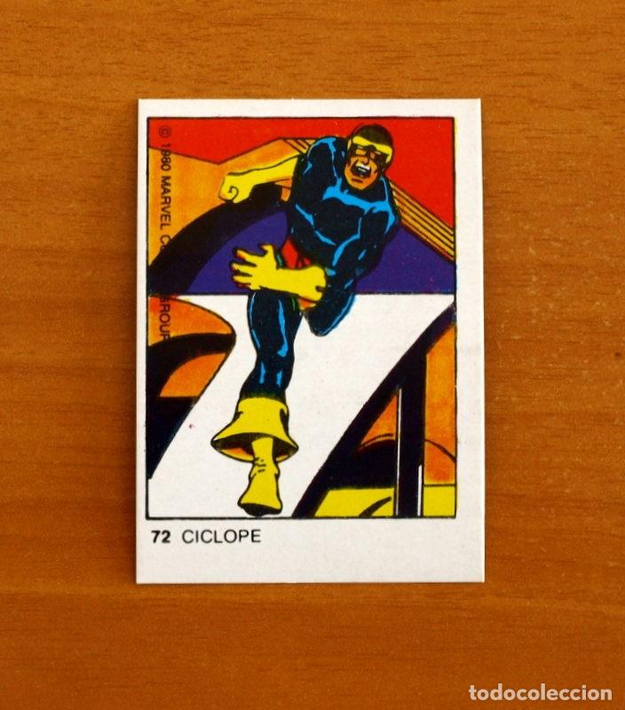 Coleccionismo cromos antiguos: Superh&eacute;roes - N&ordm; 72, Ciclope - Marvel 1980 Comics Group - Chocolates Terrabusi - Nunca pegado
