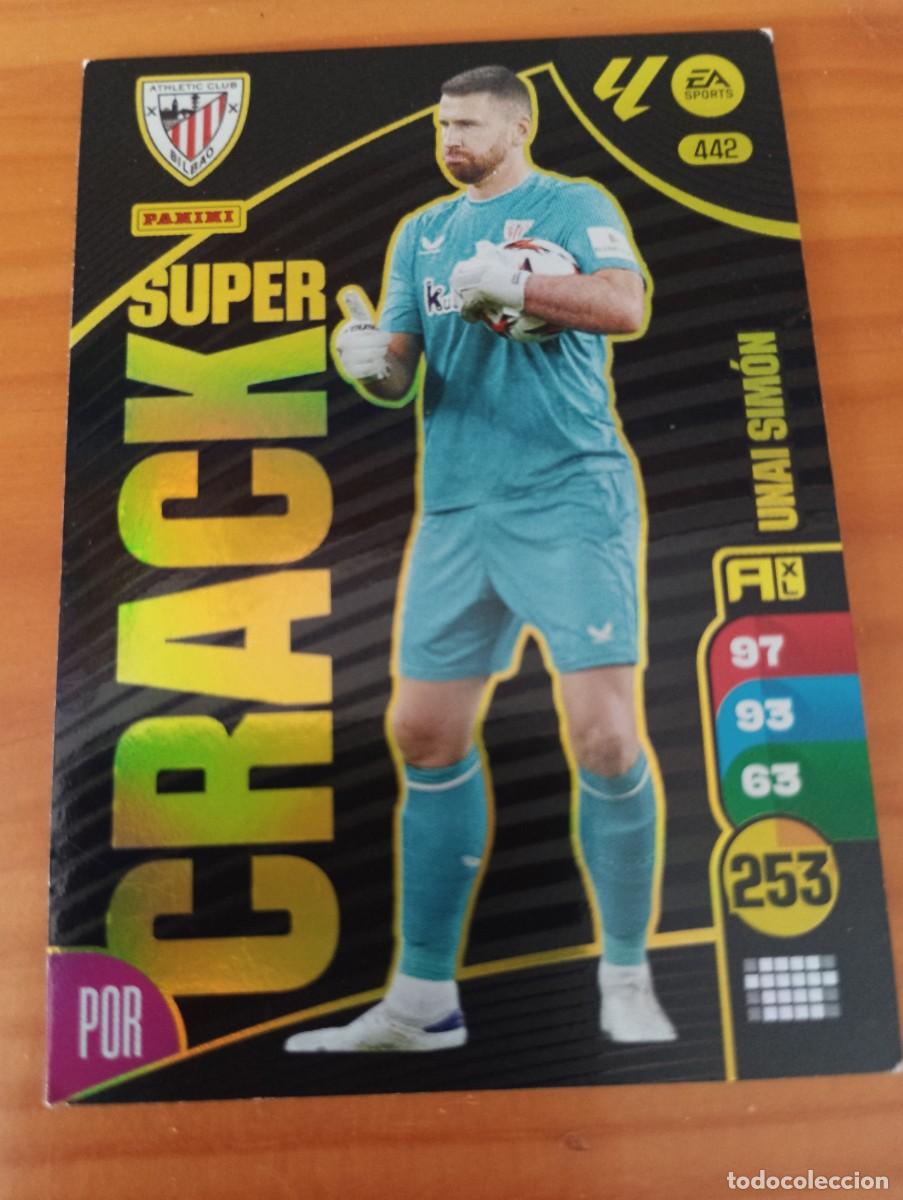 Coleccionismo cromos antiguos: ADRENALYN XL 2024 2025 24 25 PANINI N&ordm; 442 UNAI SIMON ATHLETIC CLUB SUPER CRACK
