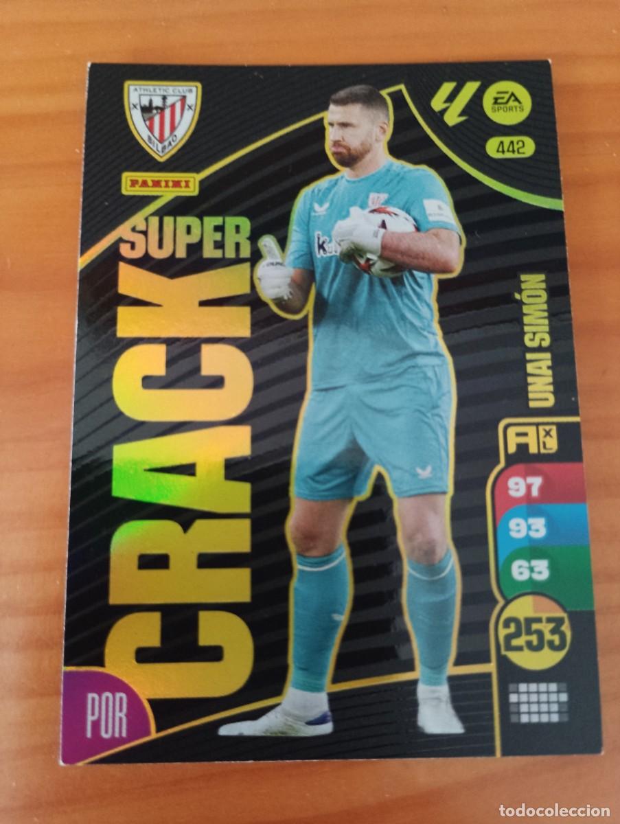 Coleccionismo cromos antiguos: ADRENALYN XL 2024 2025 24 25 PANINI N&ordm; 442 UNAI SIMON ATHLETIC CLUB SUPER CRACK