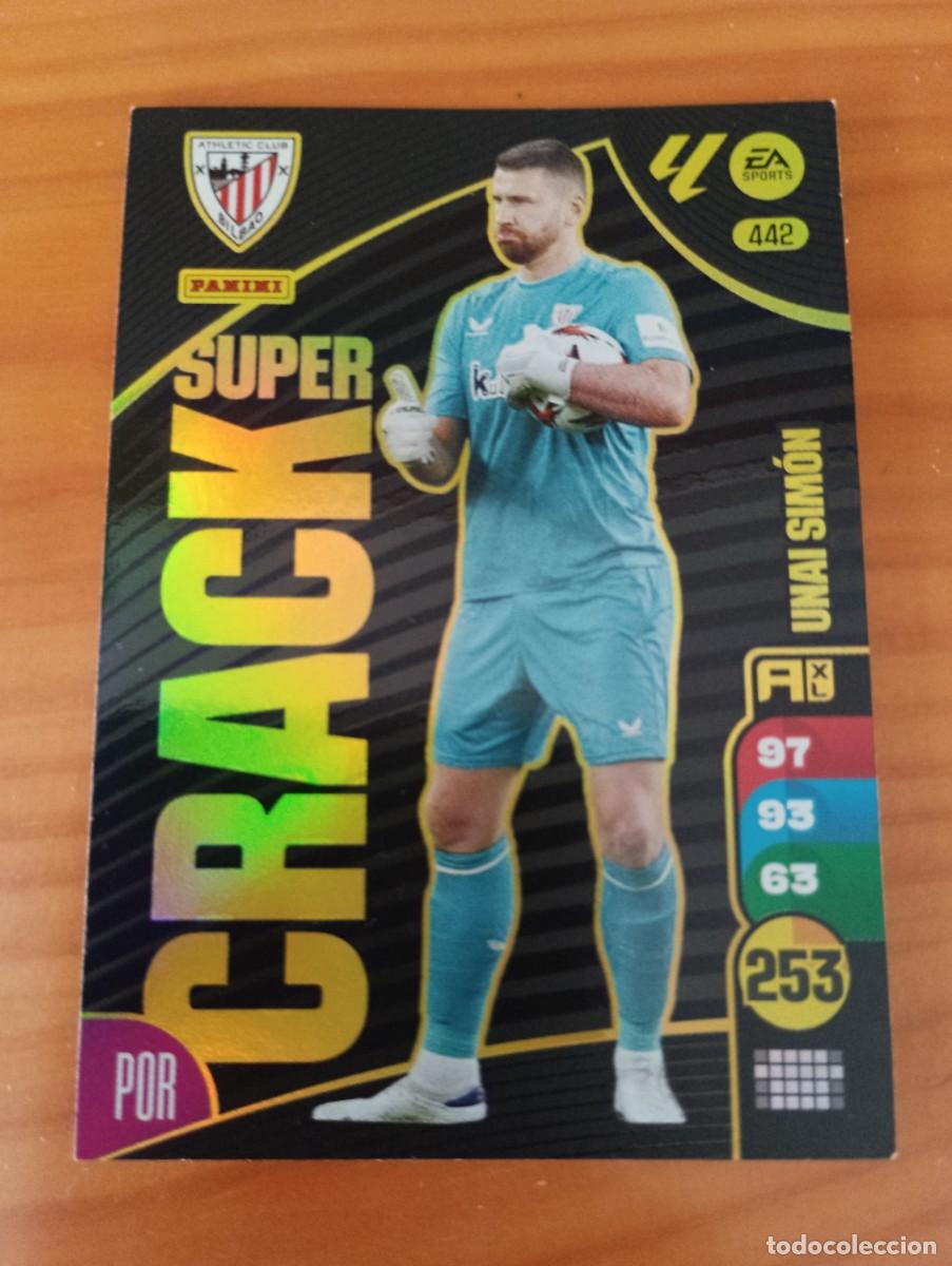 Coleccionismo cromos antiguos: ADRENALYN XL 2024 2025 24 25 PANINI N&ordm; 442 UNAI SIMON ATHLETIC CLUB SUPER CRACK