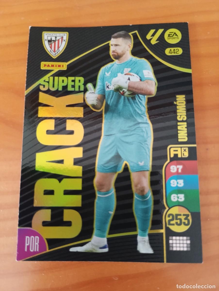 Coleccionismo cromos antiguos: ADRENALYN XL 2024 2025 24 25 PANINI N&ordm; 442 UNAI SIMON ATHLETIC CLUB SUPER CRACK