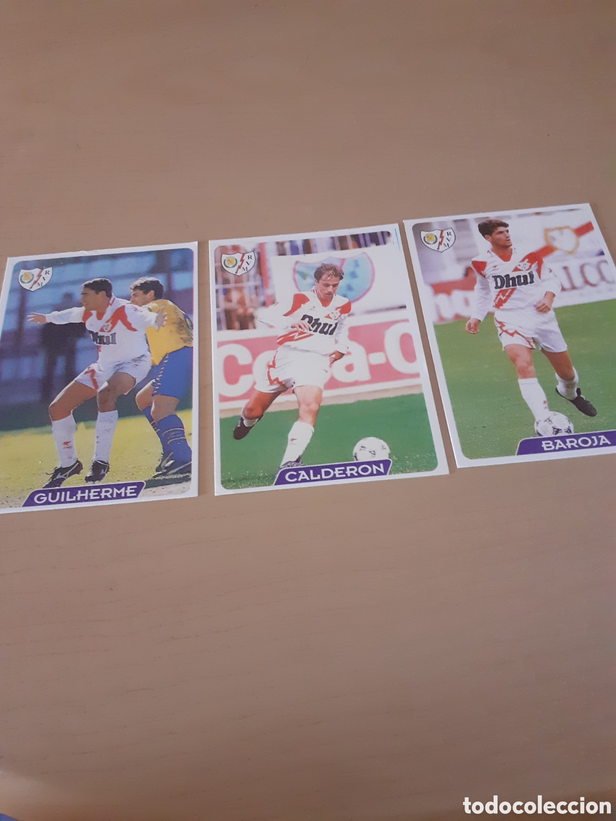 Coleccionismo cromos antiguos: MUNDI CROMO LIGA 95 96 CROMOS RAYO VALLECANO MUY BUEN ESTADO