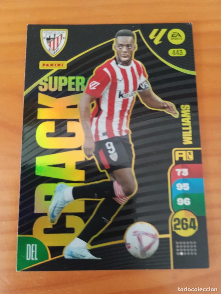Coleccionismo cromos antiguos: ADRENALYN XL 2024-25 SUPER CRACK CARD N&ordm; 443 I&Ntilde;AKI WILLIAMS CLUB ATLETICO BILBAO PANINI
