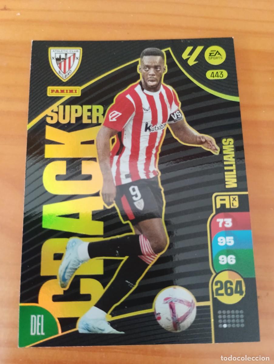 Coleccionismo cromos antiguos: ADRENALYN XL 2024-25 SUPER CRACK CARD N&ordm; 443 I&Ntilde;AKI WILLIAMS CLUB ATLETICO BILBAO PANINI