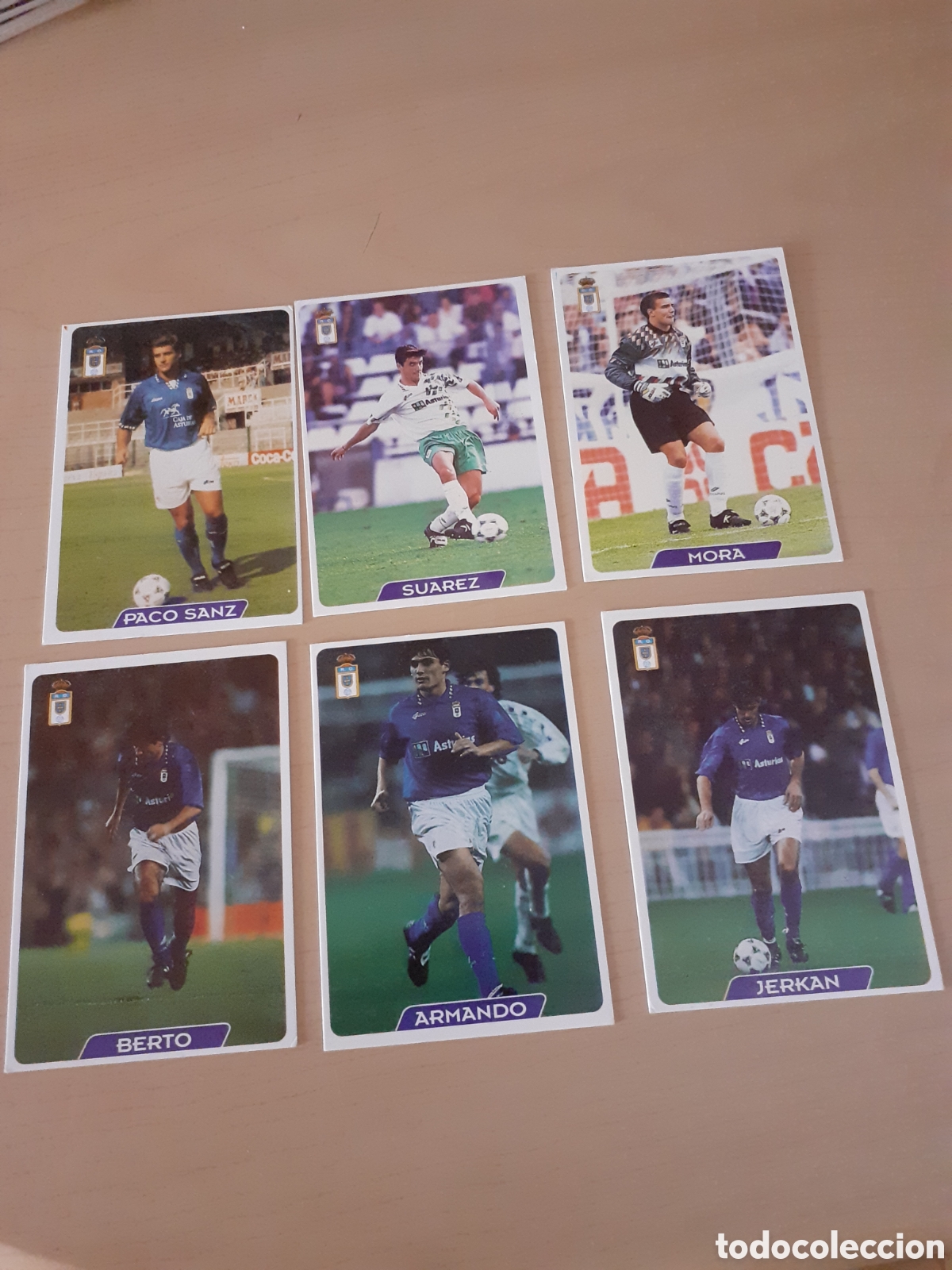 Coleccionismo cromos antiguos: MUNDI CROMO LIGA 95 96 R OVIEDO MUY BUEN ESTADO