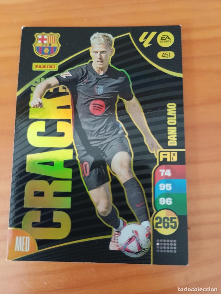 Coleccionismo cromos antiguos: TRADING CARD FUTBOL DANI OLMO F.C. BARCELONA N&ordm; 451 LIGA ADRENALYN XL 2024-2025