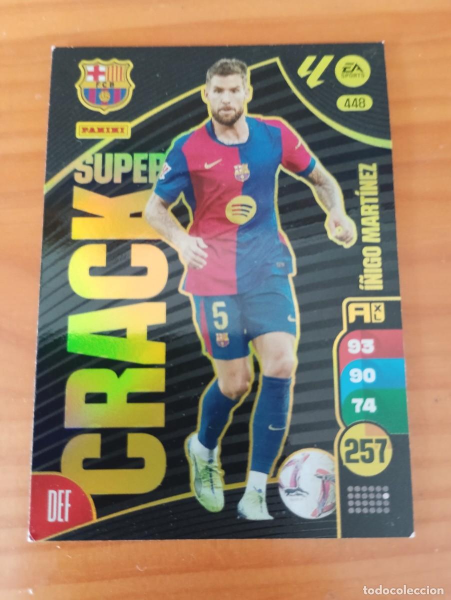 Coleccionismo cromos antiguos: ADRENALYN XL 2024-25 SUPER CRACK CARD N&ordm; 448 I&Ntilde;IGO MART&Iacute;NEZ FC BARCELONA PANINI