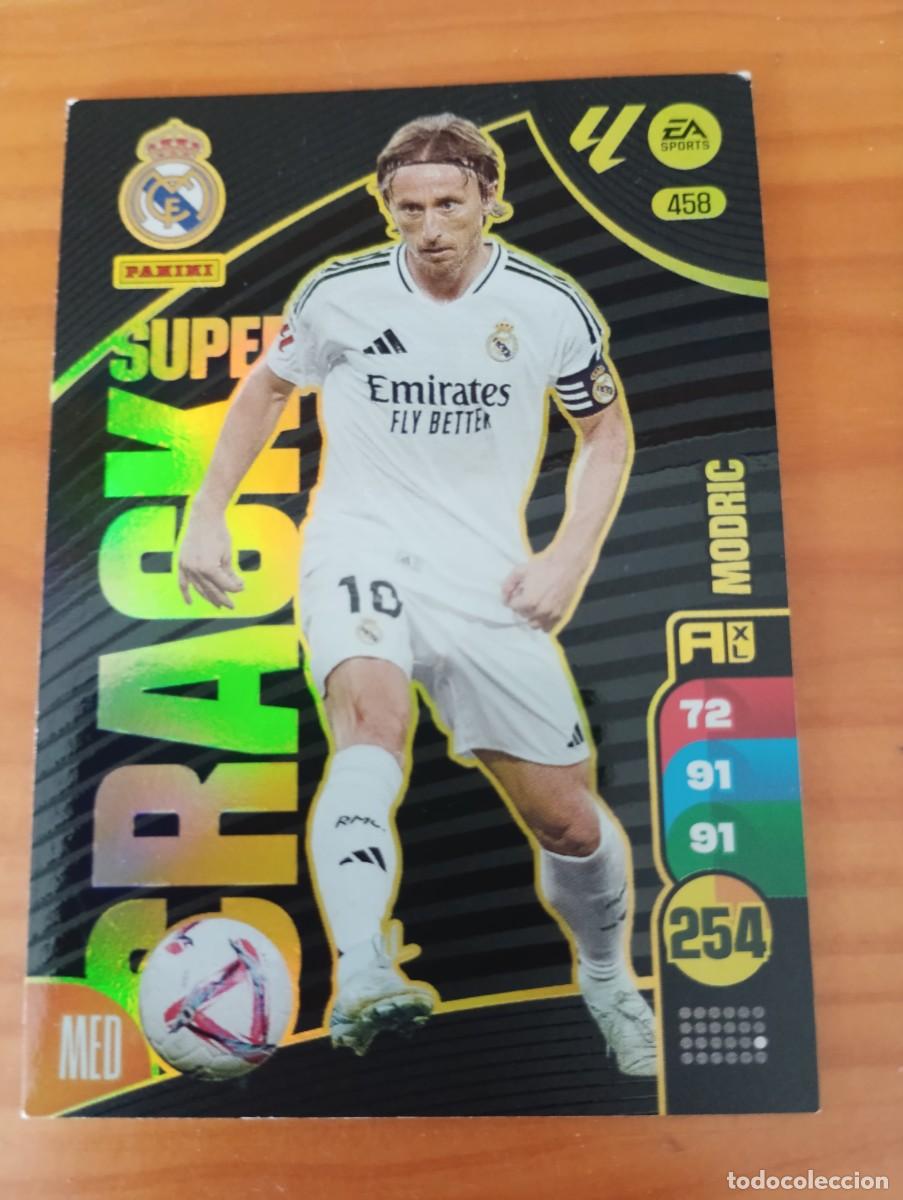 Coleccionismo cromos antiguos: ADRENALYN XL 2024 2025 24 25 PANINI N&ordm; 458 MODRIC REAL MADRID SUPER CRACK