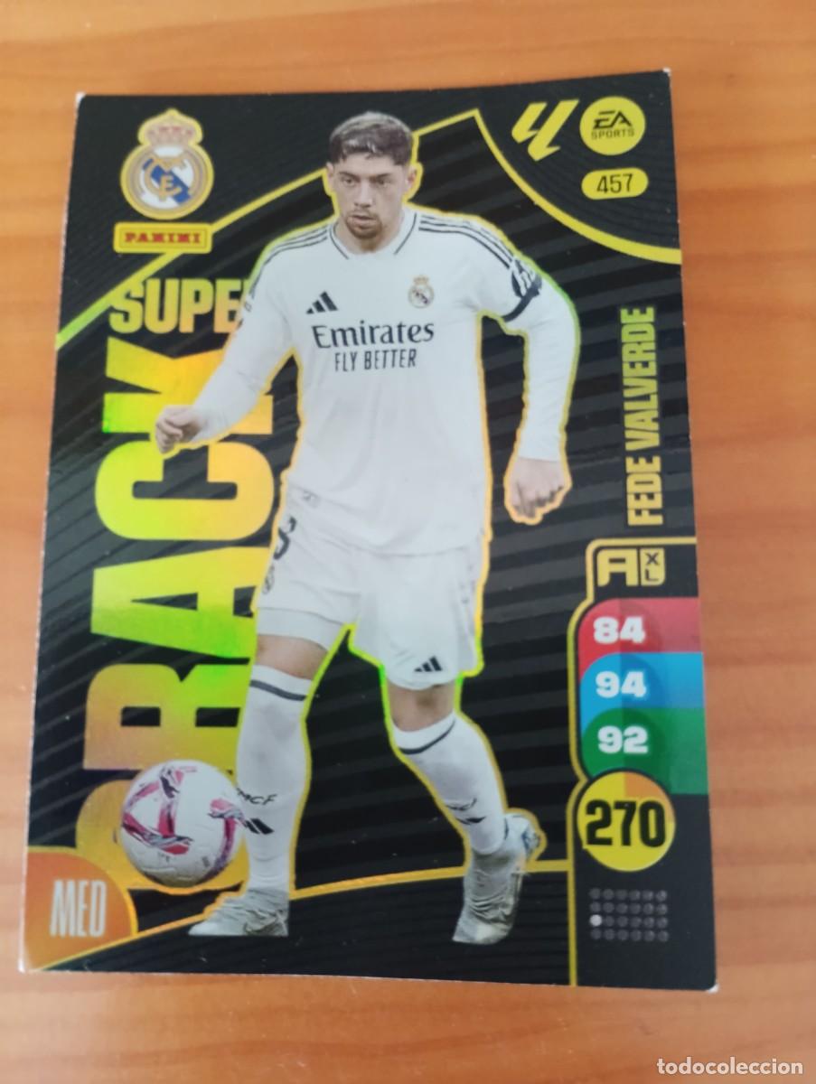 Coleccionismo cromos antiguos: ADRENALYN XL 2024-25 SUPER CRACK FEDE VALVERDE REAL MADRID N&ordm; 457