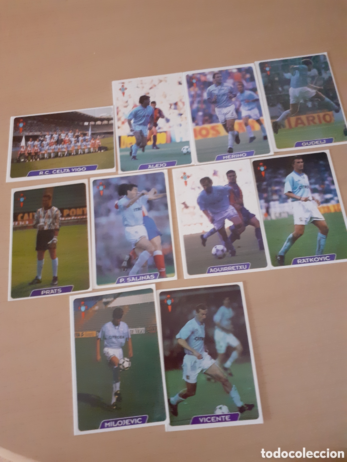 Coleccionismo cromos antiguos: MUNDI CROMO LIGA 95 96 CELTA DE VIGO MUY BUEN ESTADO
