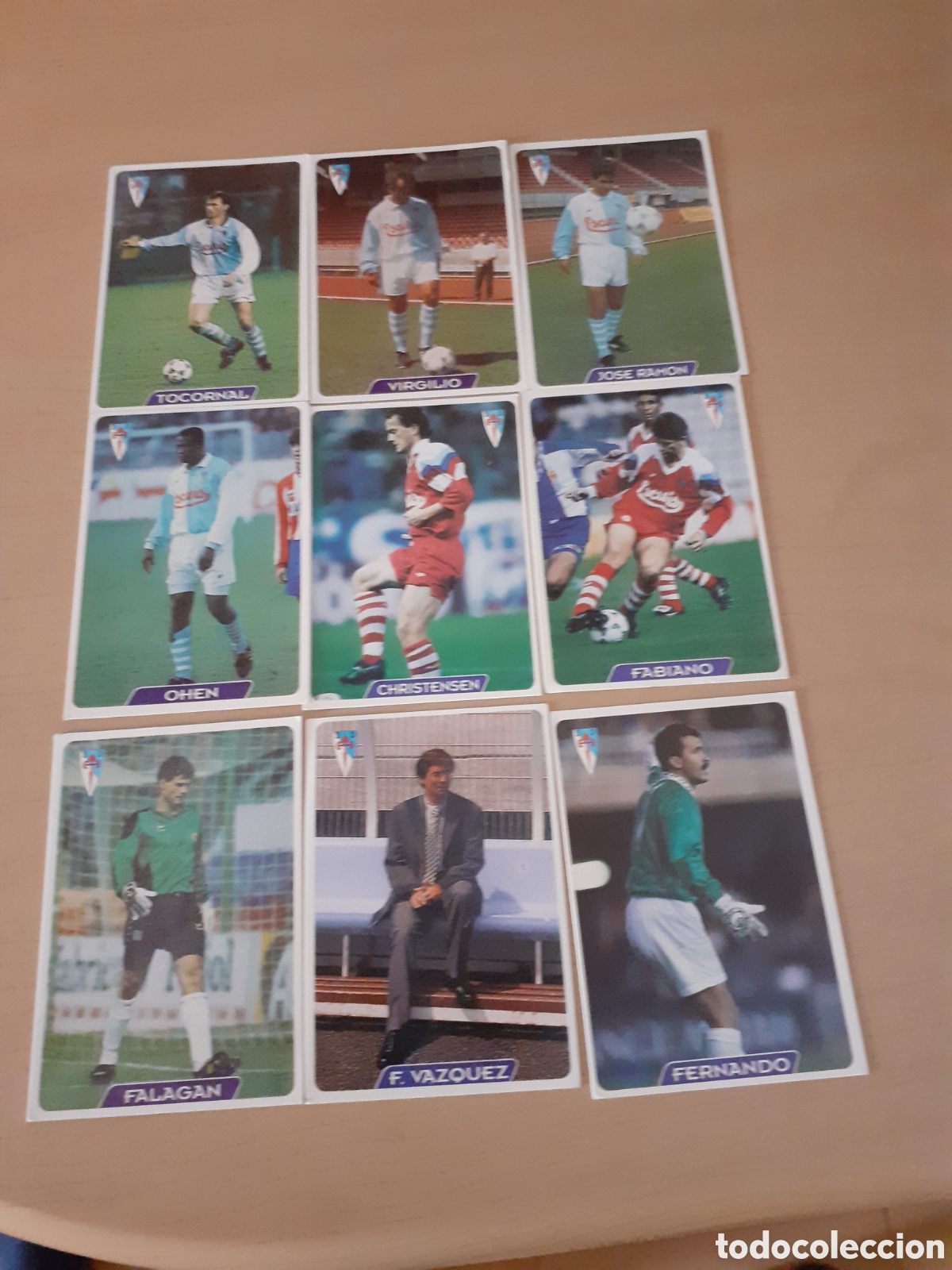 Coleccionismo cromos antiguos: MUNDI CROMO LIGA 95 96 S D COMPOSTELA MUY BUEN ESTADO