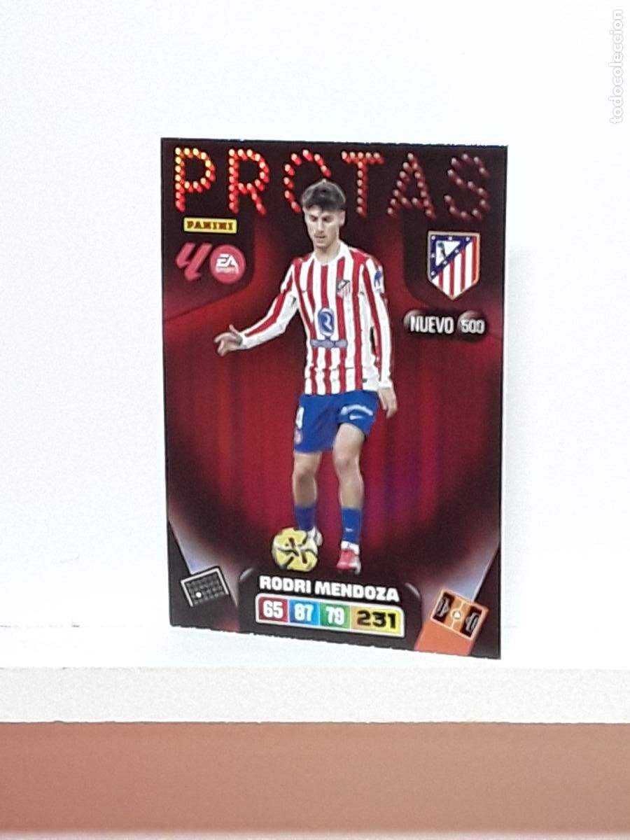 Coleccionismo cromos antiguos: ADRENALYN 2025 2026 25 26 ALBUM PANINI LIGA N 509 ATLETICO MADRID PROTAS RODRI MENDOZA