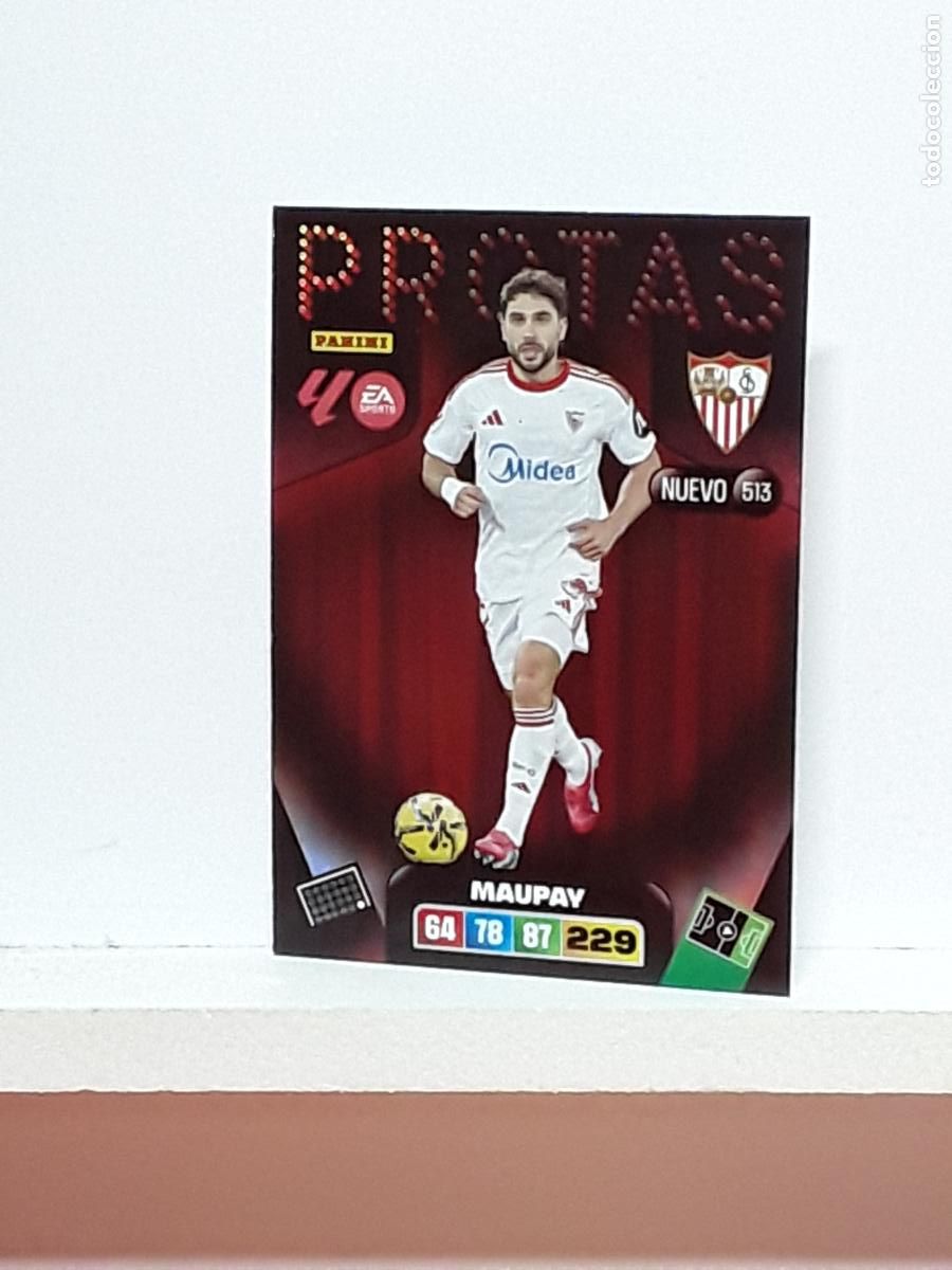 Coleccionismo cromos antiguos: ADRENALYN 2025 2026 25 26 ALBUM PANINI LIGA N 513 SEVILLA PROTAS MAUPAY