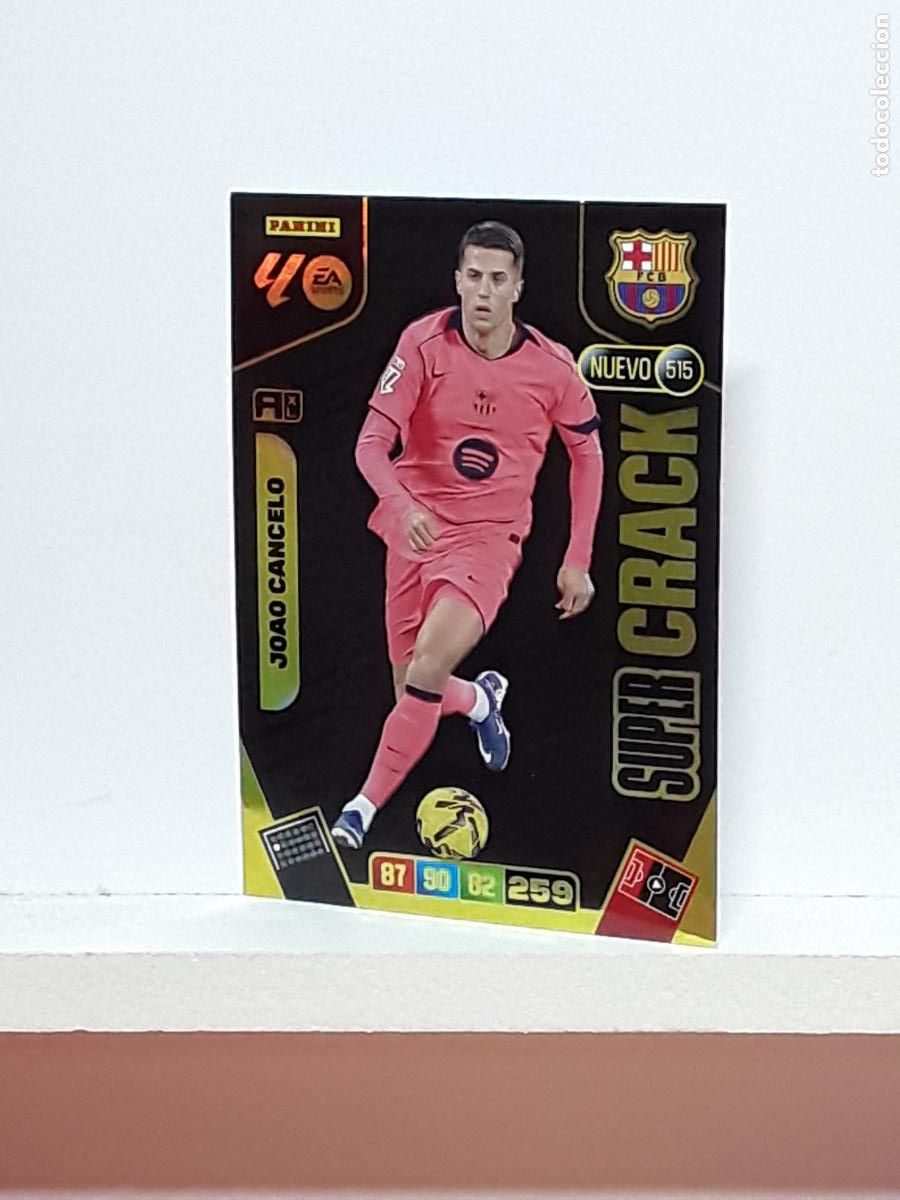 Coleccionismo cromos antiguos: ADRENALYN 2025 2026 25 26 ALBUM PANINI LIGA N 515 BARCELONA SUPER CRACK JOAO CANCELO