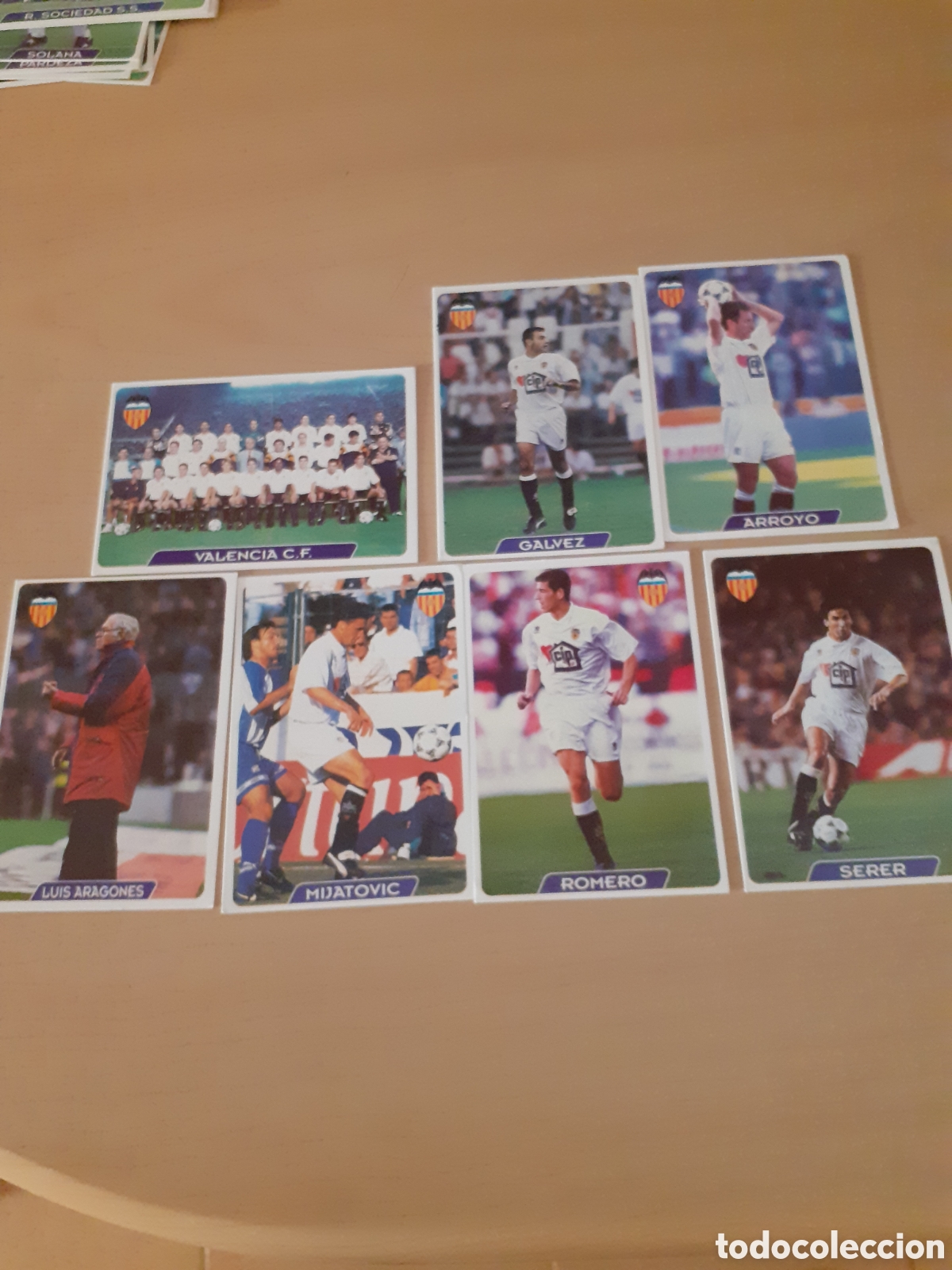 Coleccionismo cromos antiguos: MUNDI CROMO LIGA 95 96 VALENCIA CF MUY BUEN ESTADO