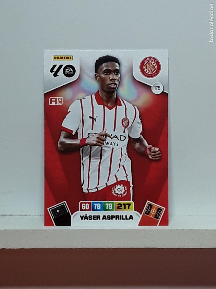 Coleccionismo cromos antiguos: ADRENALYN 2025 2026 25 26 ALBUM PANINI LIGA N 175 GIRONA YASER ASPRILLA
