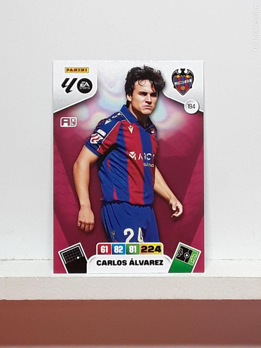 Coleccionismo cromos antiguos: ADRENALYN 2025 2026 25 26 ALBUM PANINI LIGA N 194 LEVANTE CARLOS ALVAREZ