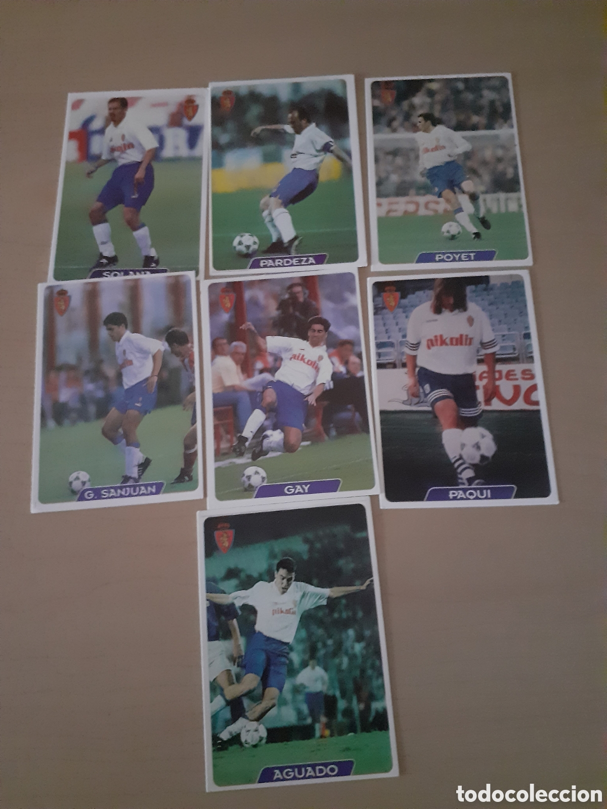 Coleccionismo cromos antiguos: MUNDI CROMO LIGA 95 96 R ZARAGOZA BUEN ESTADO