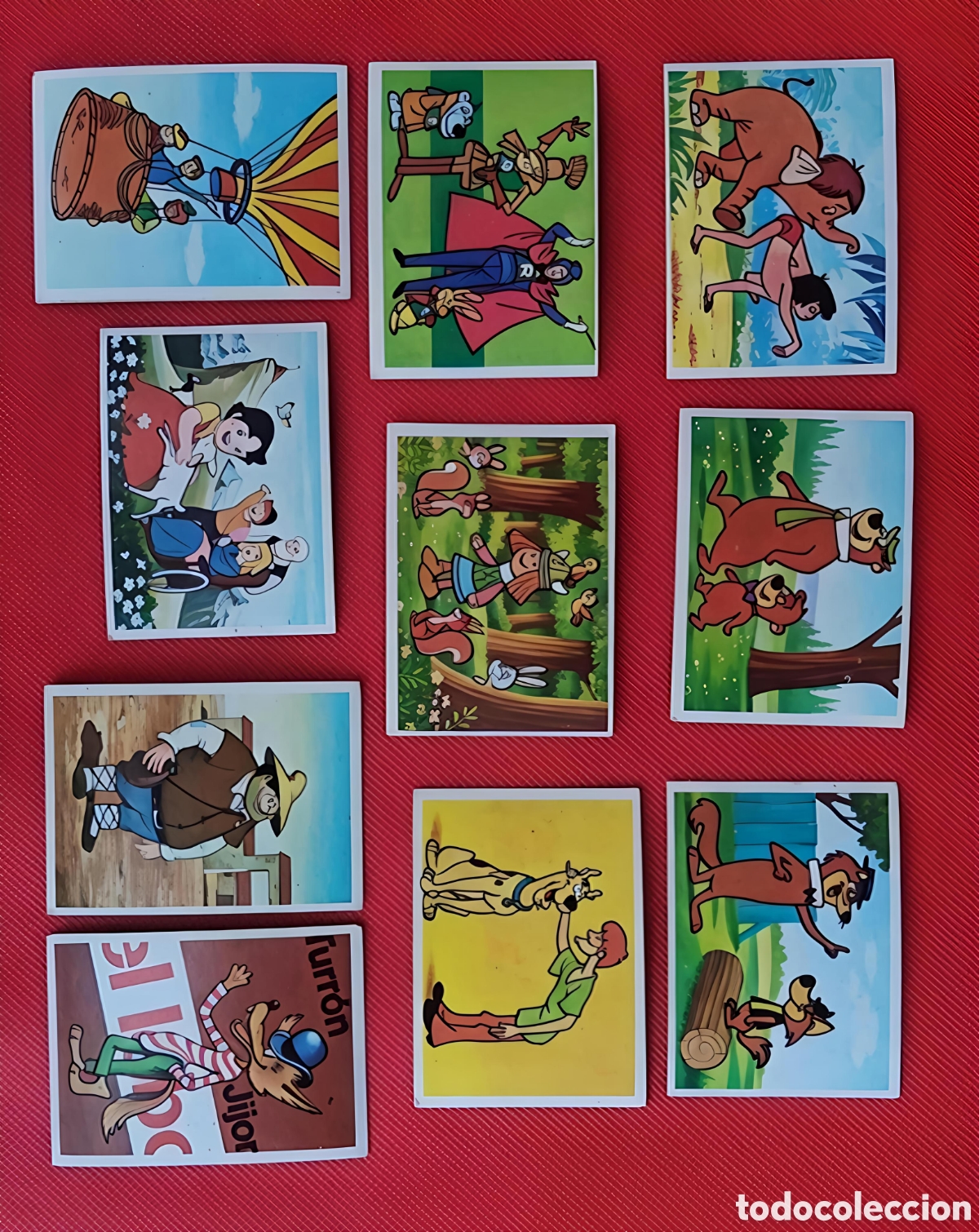 Coleccionismo cromos antiguos: Lote de 10 cromos/pegatinas vintage de la colecci&oacute;n &rdquo;Festival del dibujo animado&rdquo; editados por Pacos